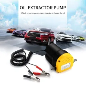 12 V Car Electric Oil Extractor Transfer Pump Oil/Crude Oil Fluid Suction Pump Mini Fuel Engine Oil Extractor Transfer Pump