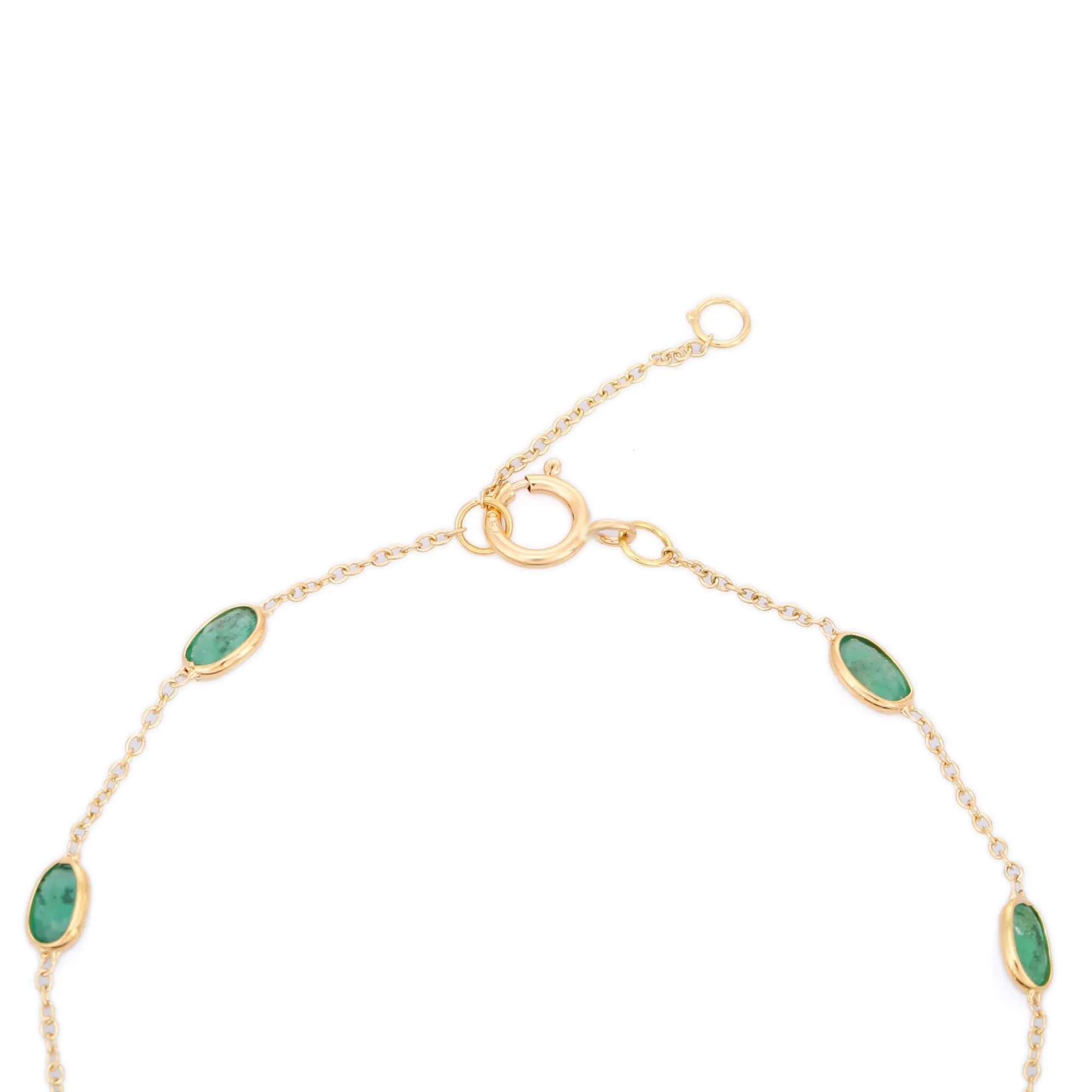 18K Natural Emerald Bracelet