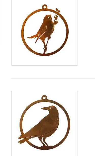 5 Rustic Bird Ring