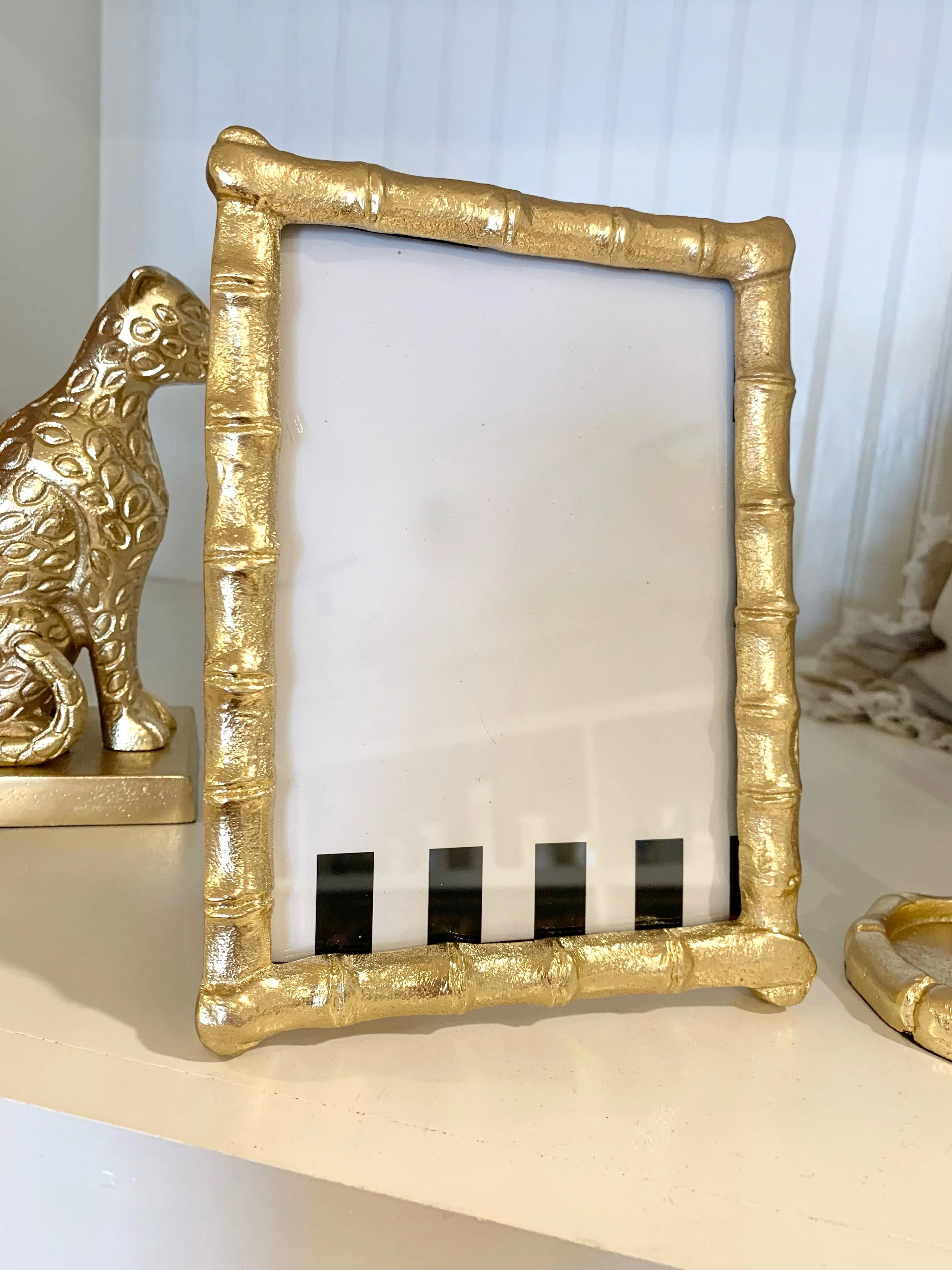 5x7 Gold Bamboo Frame