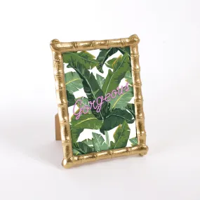 5x7 Gold Bamboo Frame