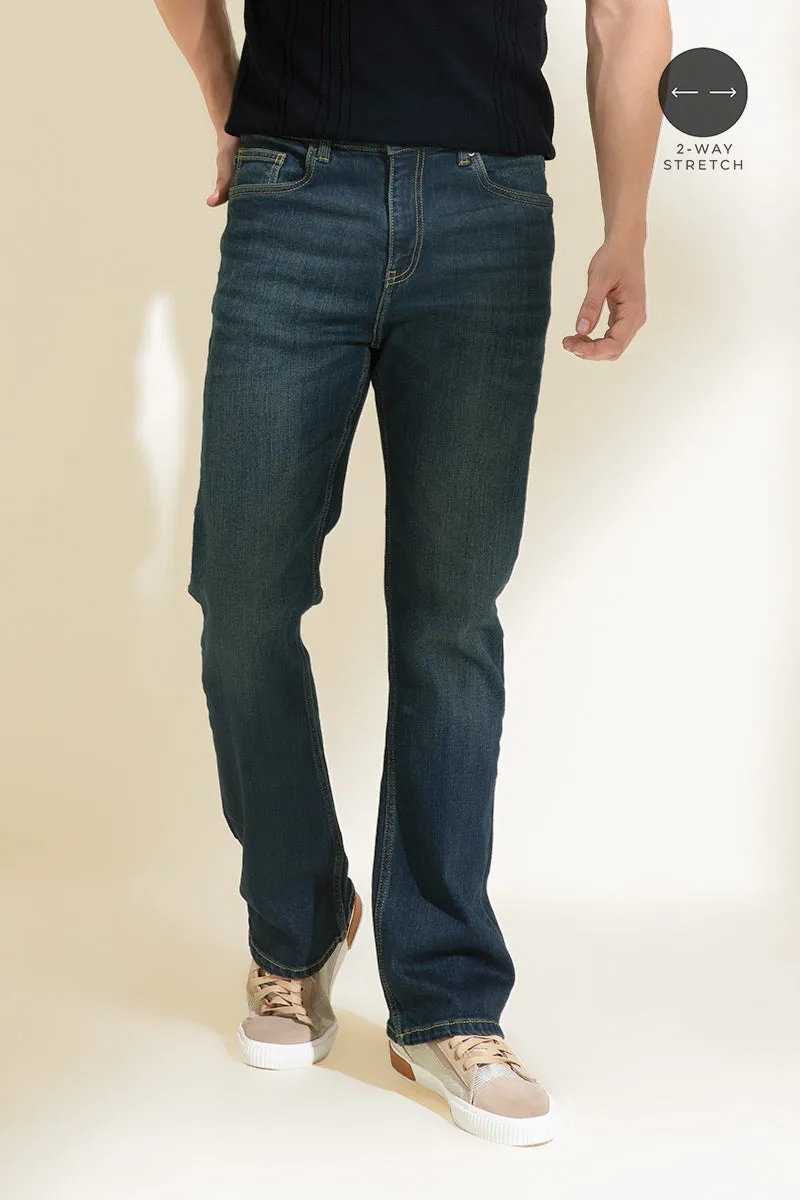 90's Bootcut Rustic Blue Denim