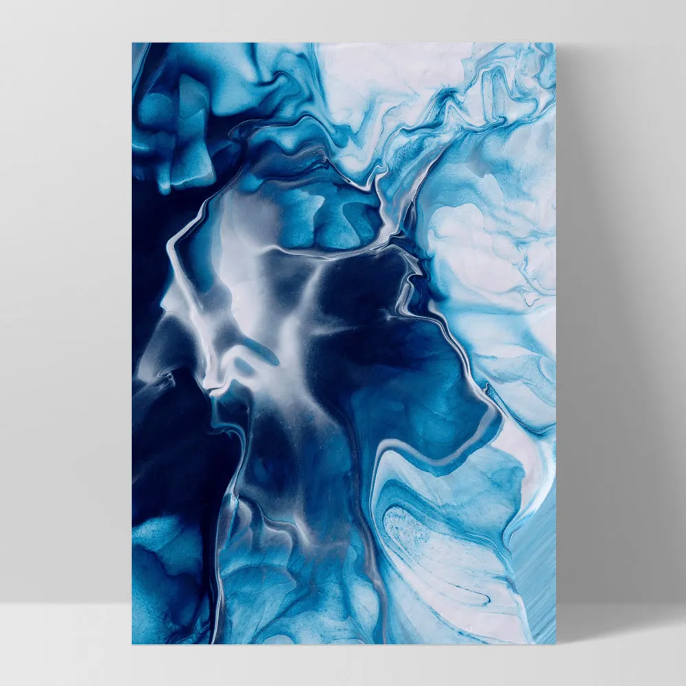 Abstract Fluid Ocean Breathing I - Art Print