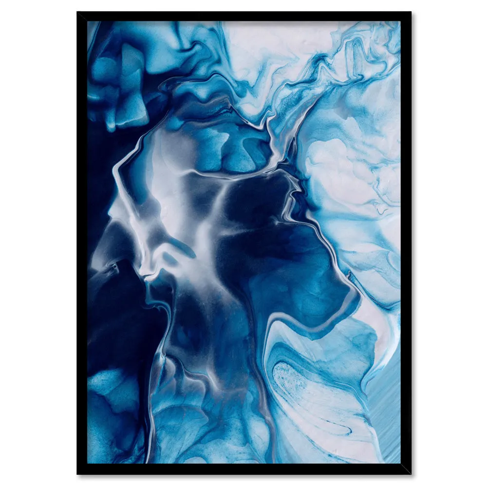 Abstract Fluid Ocean Breathing I - Art Print