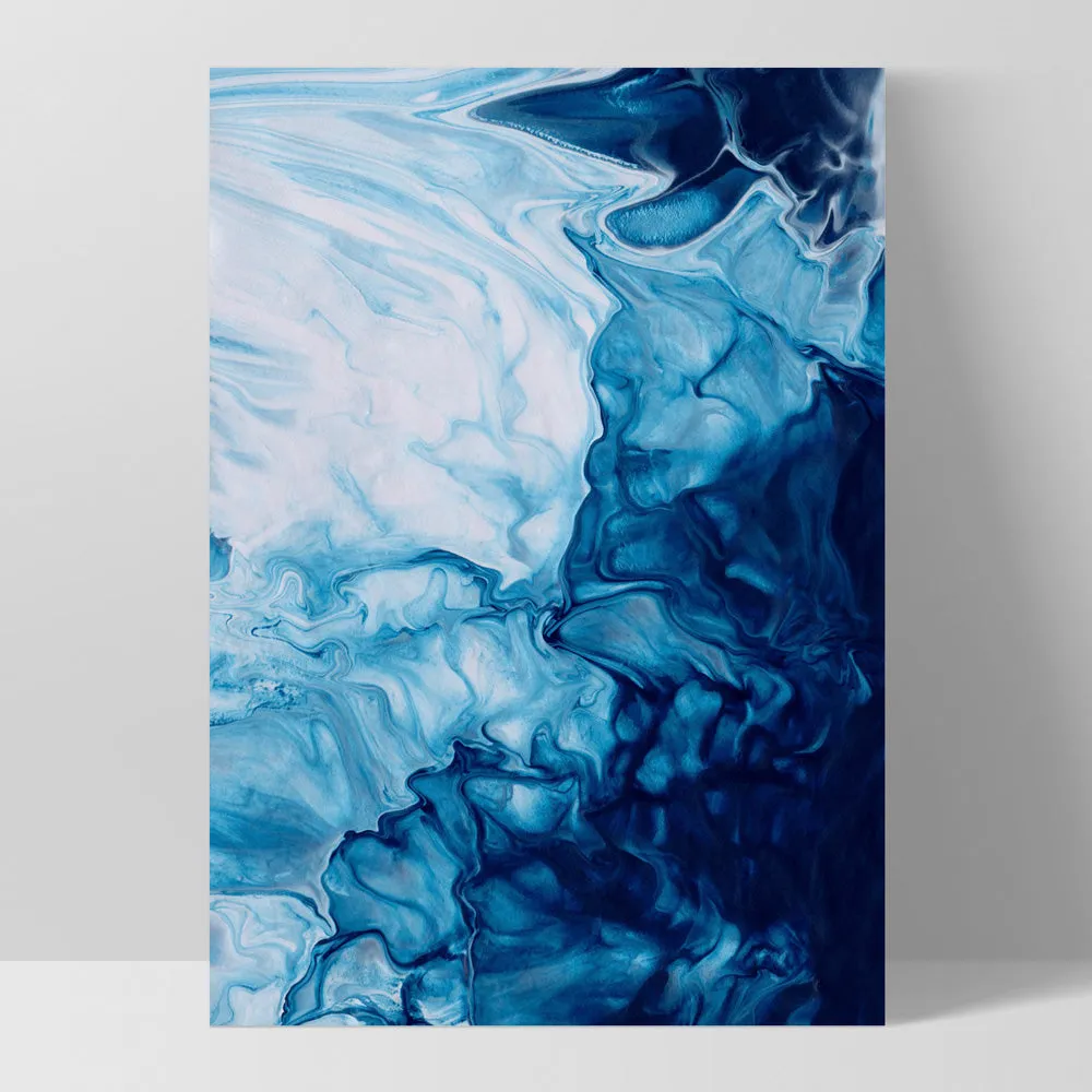 Abstract Fluid Ocean Breathing II - Art Print