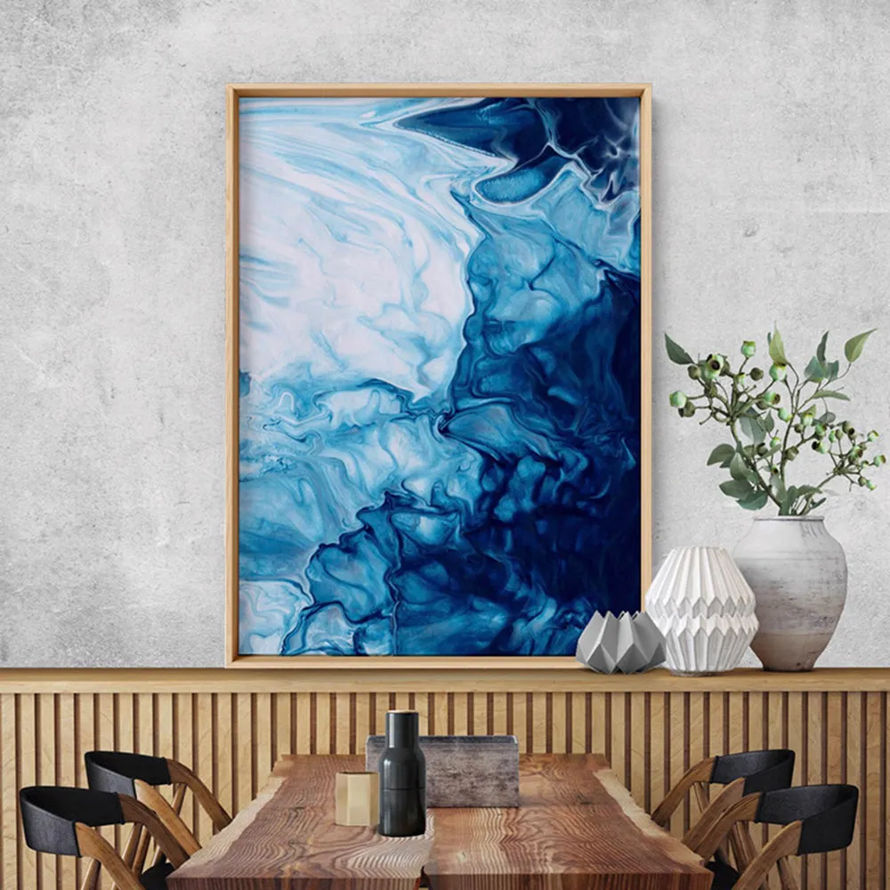 Abstract Fluid Ocean Breathing II - Art Print