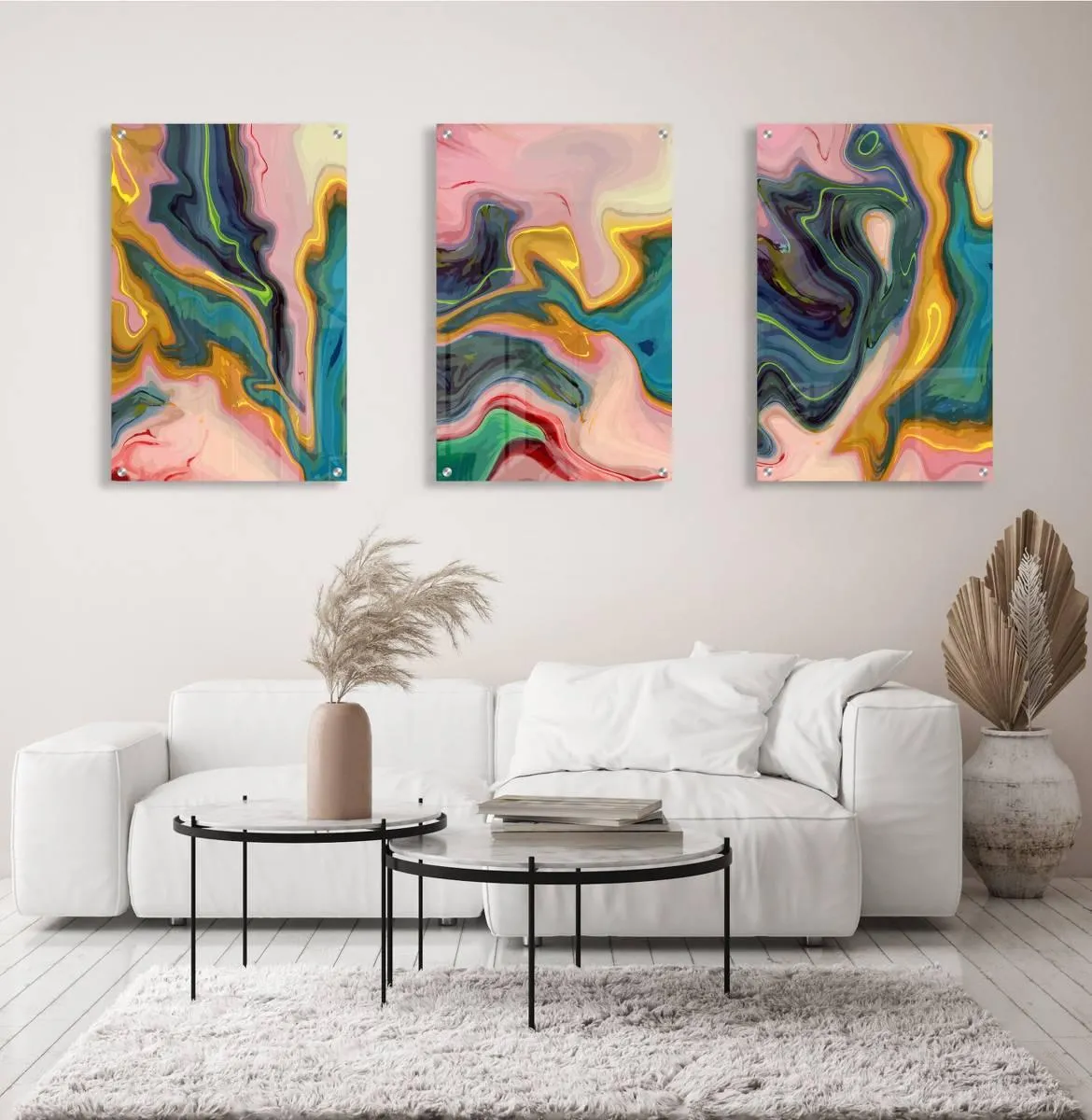 Abstract Ornaments Set of 3 Prints Modern Wall Art Modern Artwork