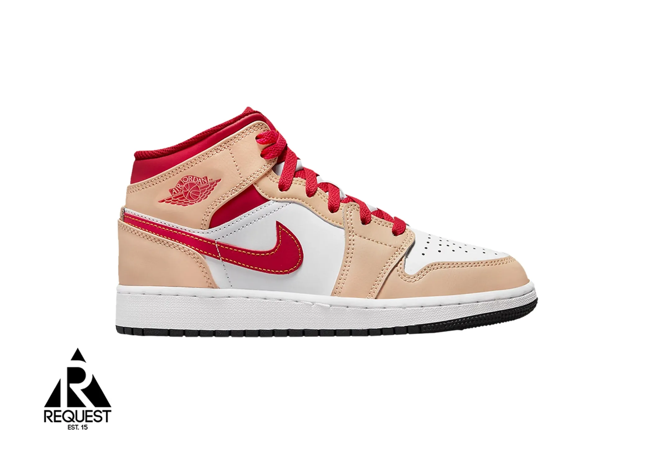 Air Jordan 1 Retro Retro Mid “White Onyx Light Curry”