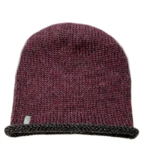 Alpaca Beanie - Rustic - Sangria