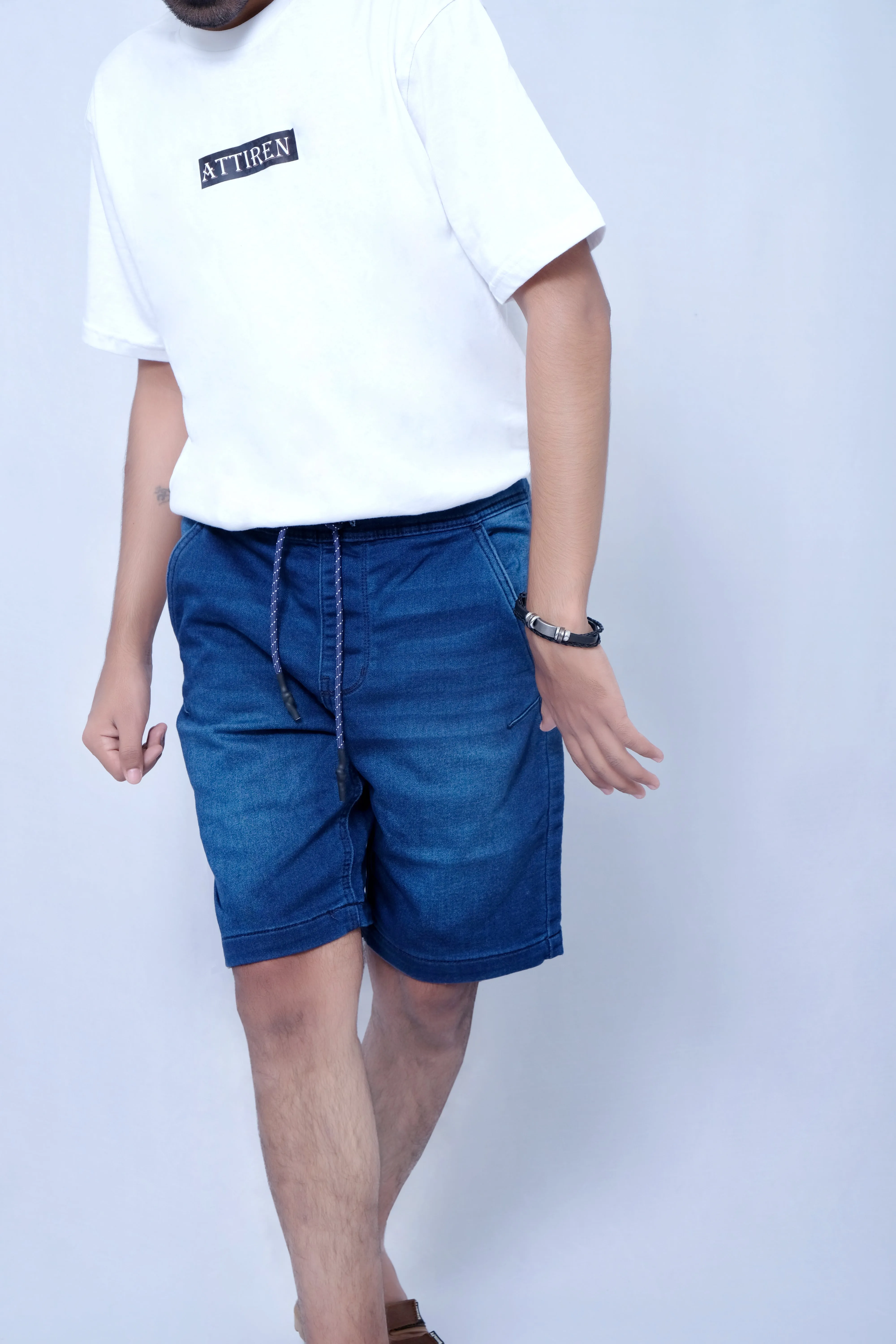 Attiren Slim Fit Denim Shorts