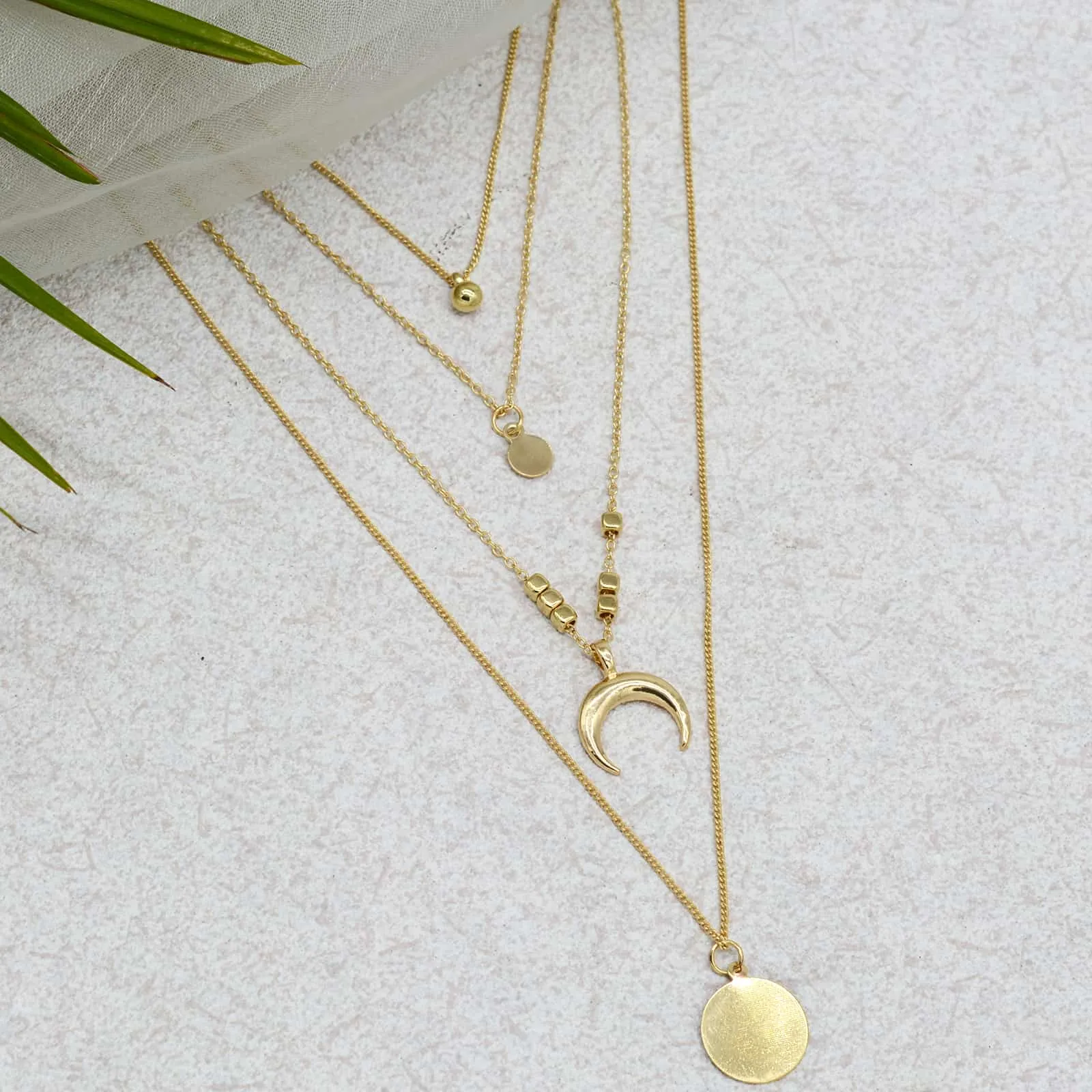 Aurora Layered Gold Necklace