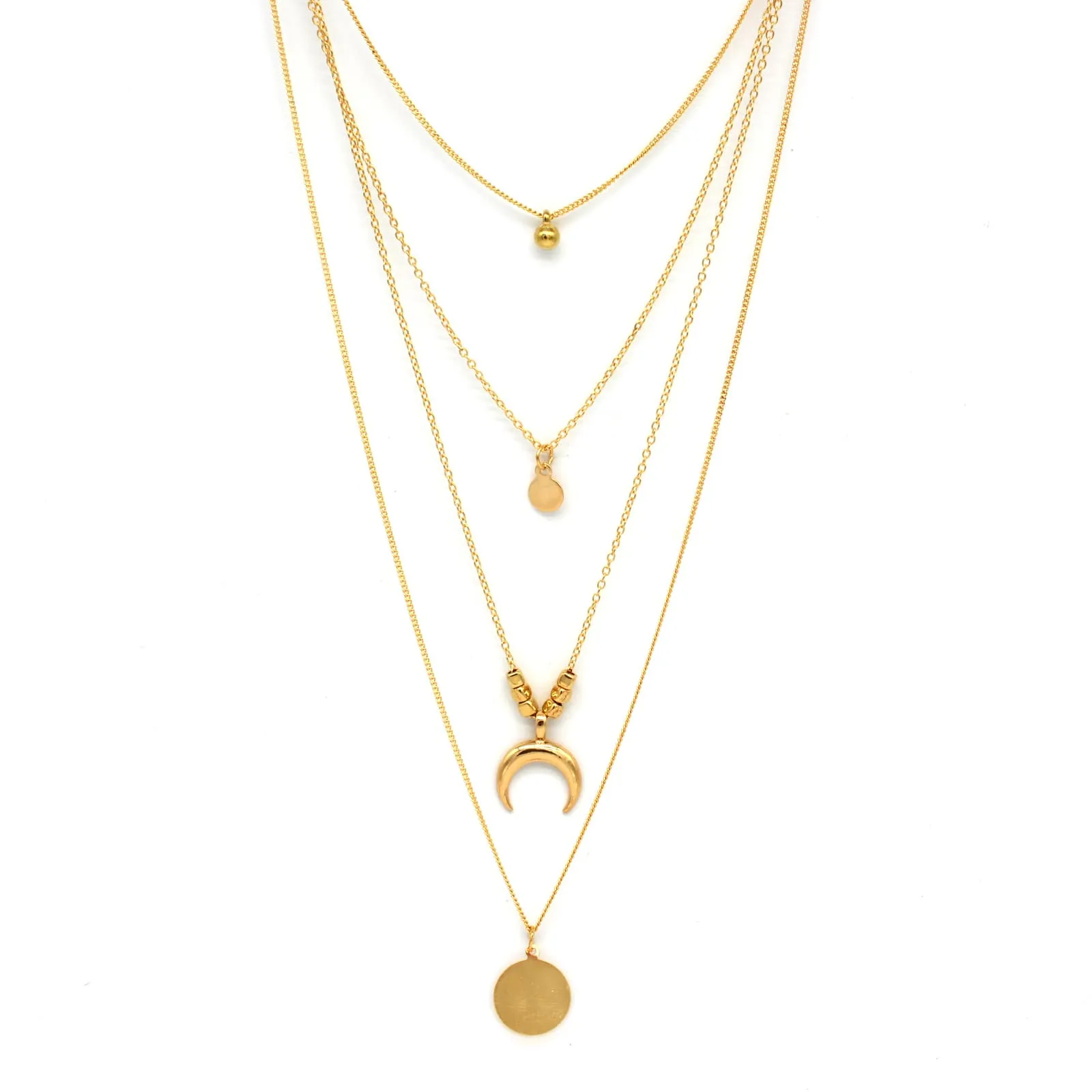 Aurora Layered Gold Necklace