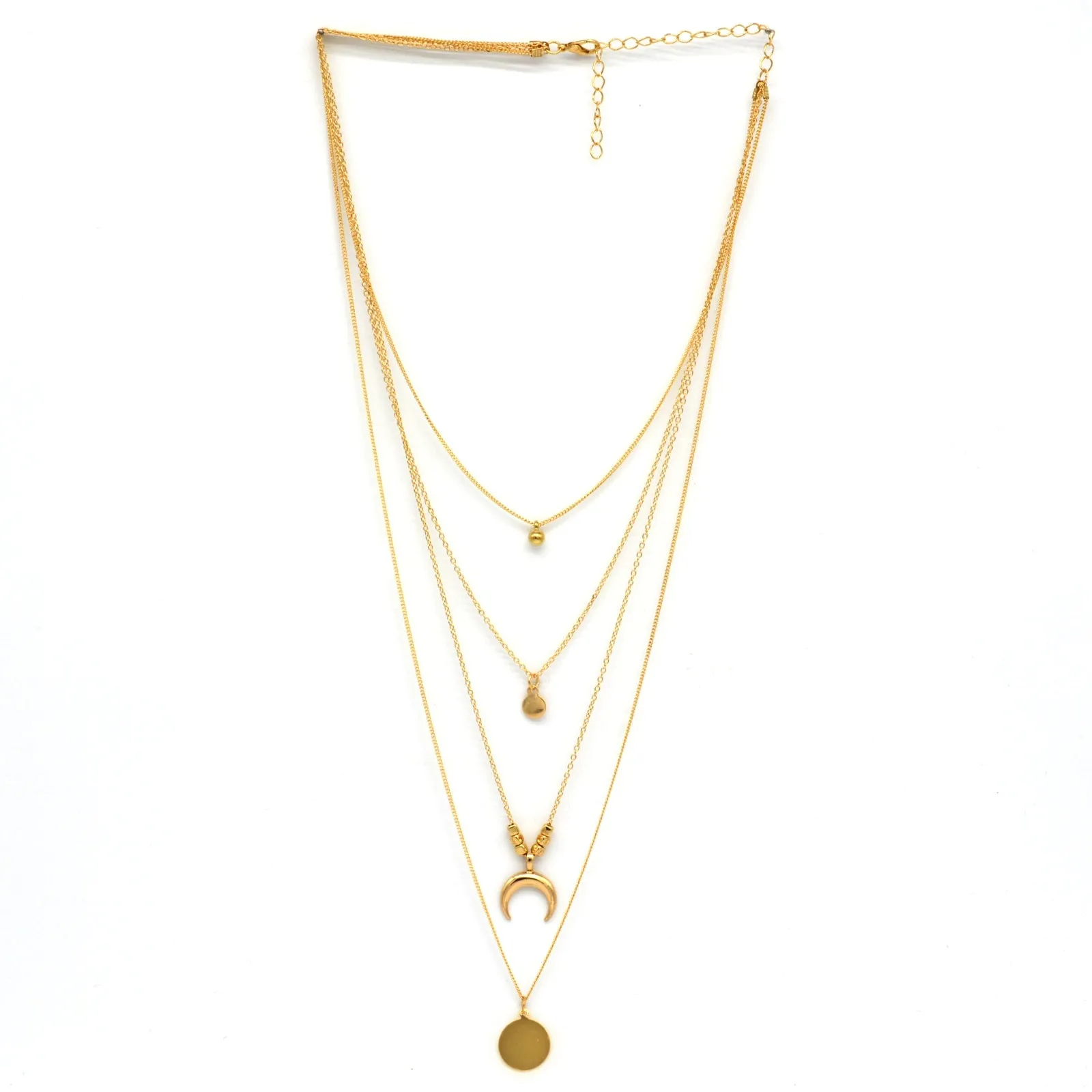 Aurora Layered Gold Necklace