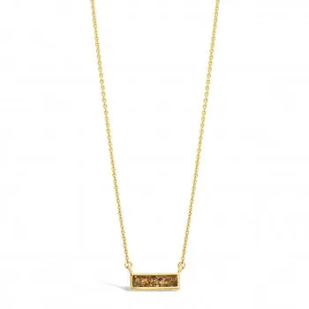 Bar Delicate Dune Necklace - Gold