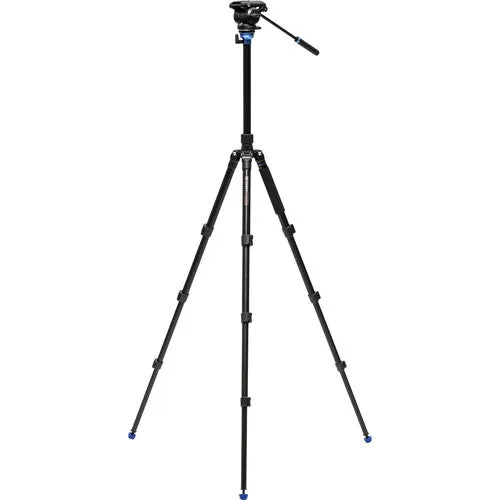 Benro Reverse-Folding Aluminum Travel Tripod with S4Pro Fluid Video Head