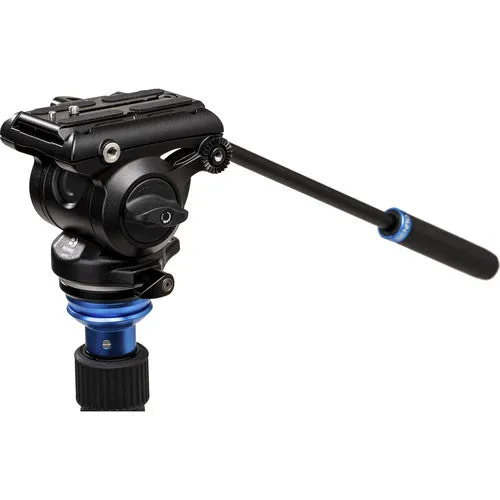 Benro Reverse-Folding Aluminum Travel Tripod with S4Pro Fluid Video Head