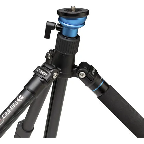 Benro Reverse-Folding Aluminum Travel Tripod with S4Pro Fluid Video Head