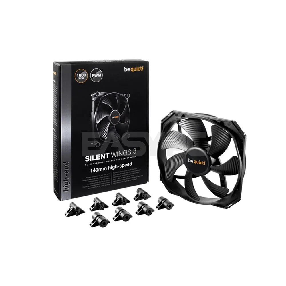 BeQuiet SILENT WINGS 3 120mm and 140mm PWM high-speed Fluid Dynamic Chassis Fan Black