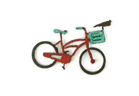 Bike magnet rustic décor funny magnet rustic bird spring eco