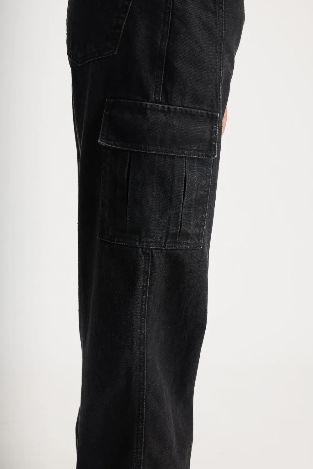 Black Urban Cargo Jeans