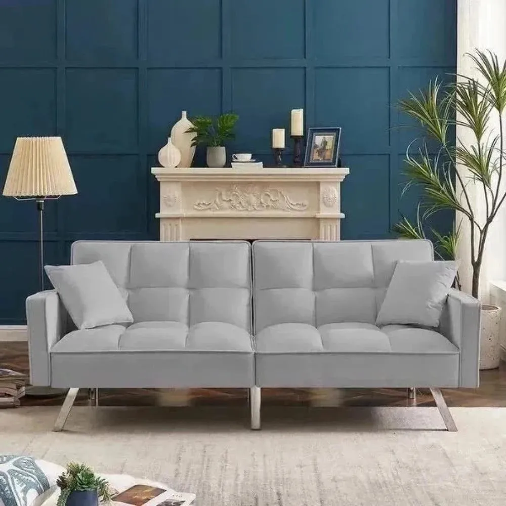 Blockbox Modern Suede Sofa Sets