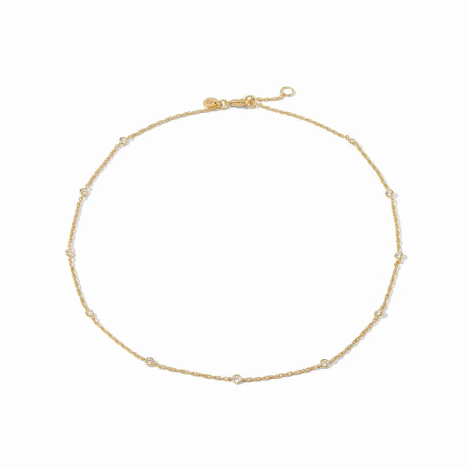 Celeste Delicate Station Gold Necklace