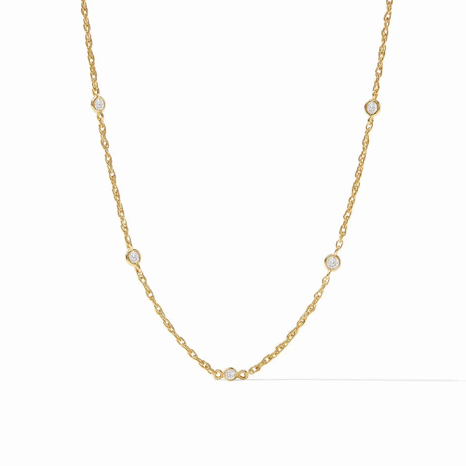 Celeste Delicate Station Gold Necklace