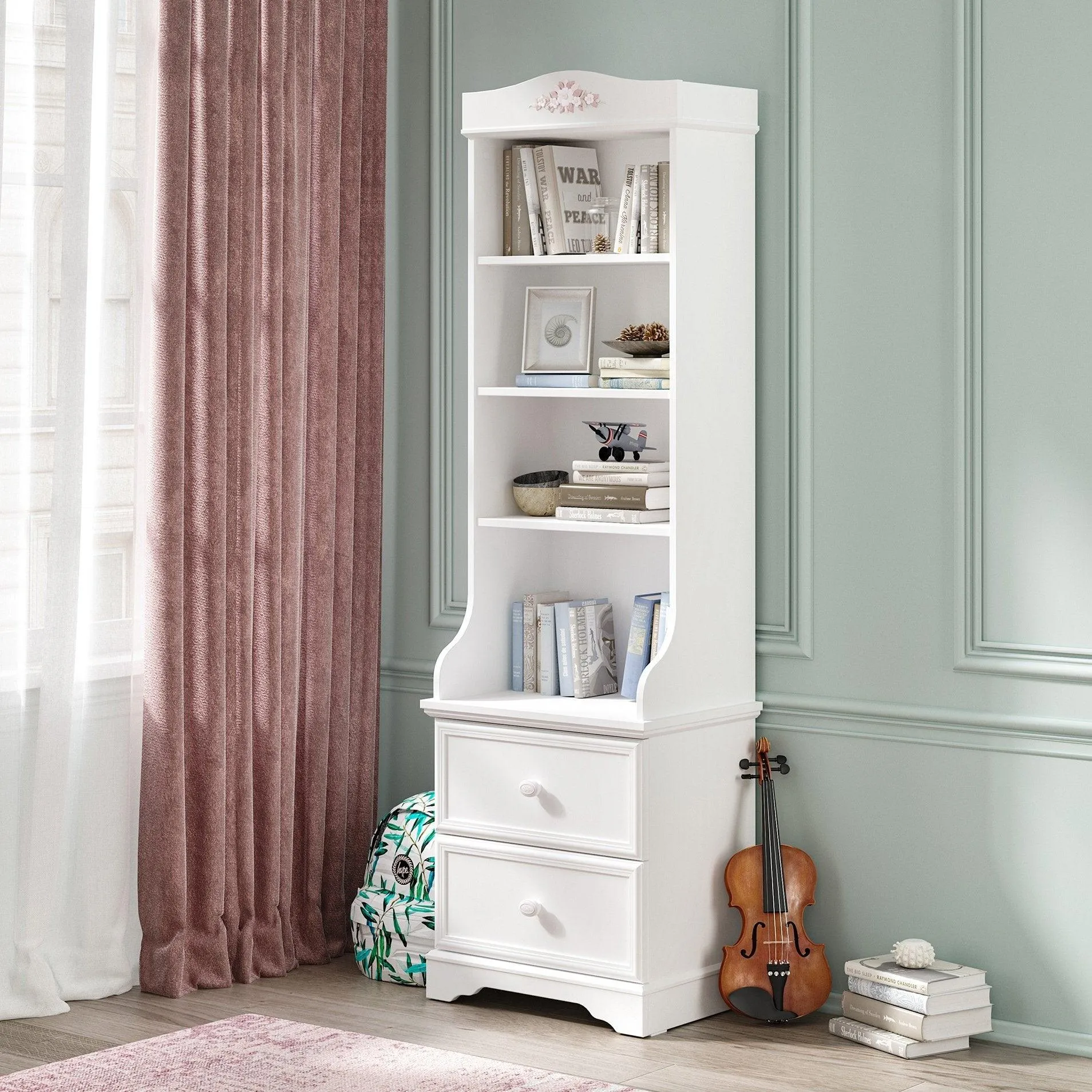 Cilek Rustic White Bookcase