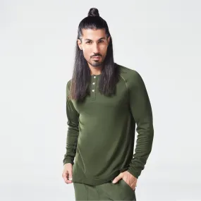 Code Urban Henley Tee - Kombu Green