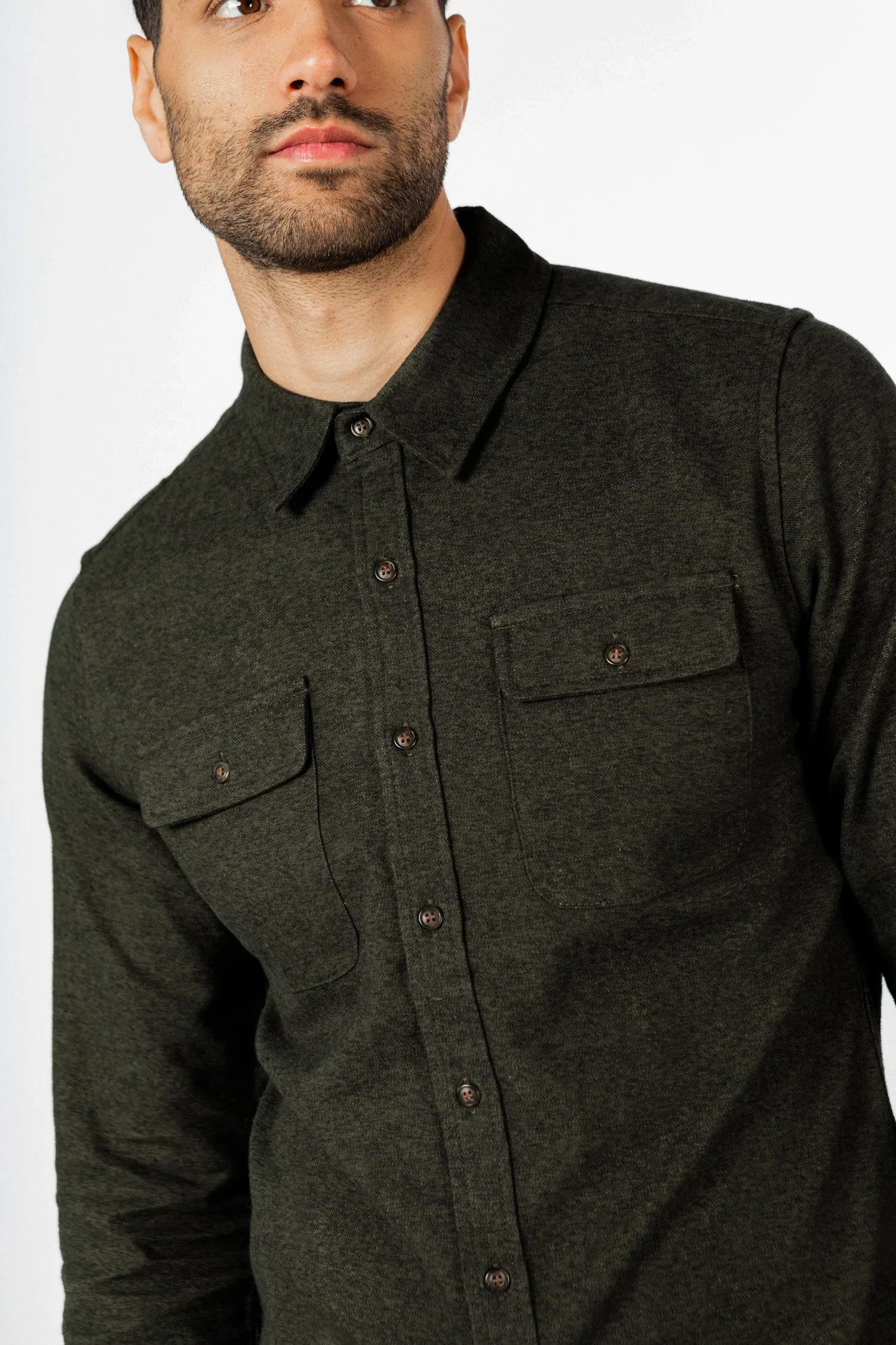 Cole Slim Shirt / Loden