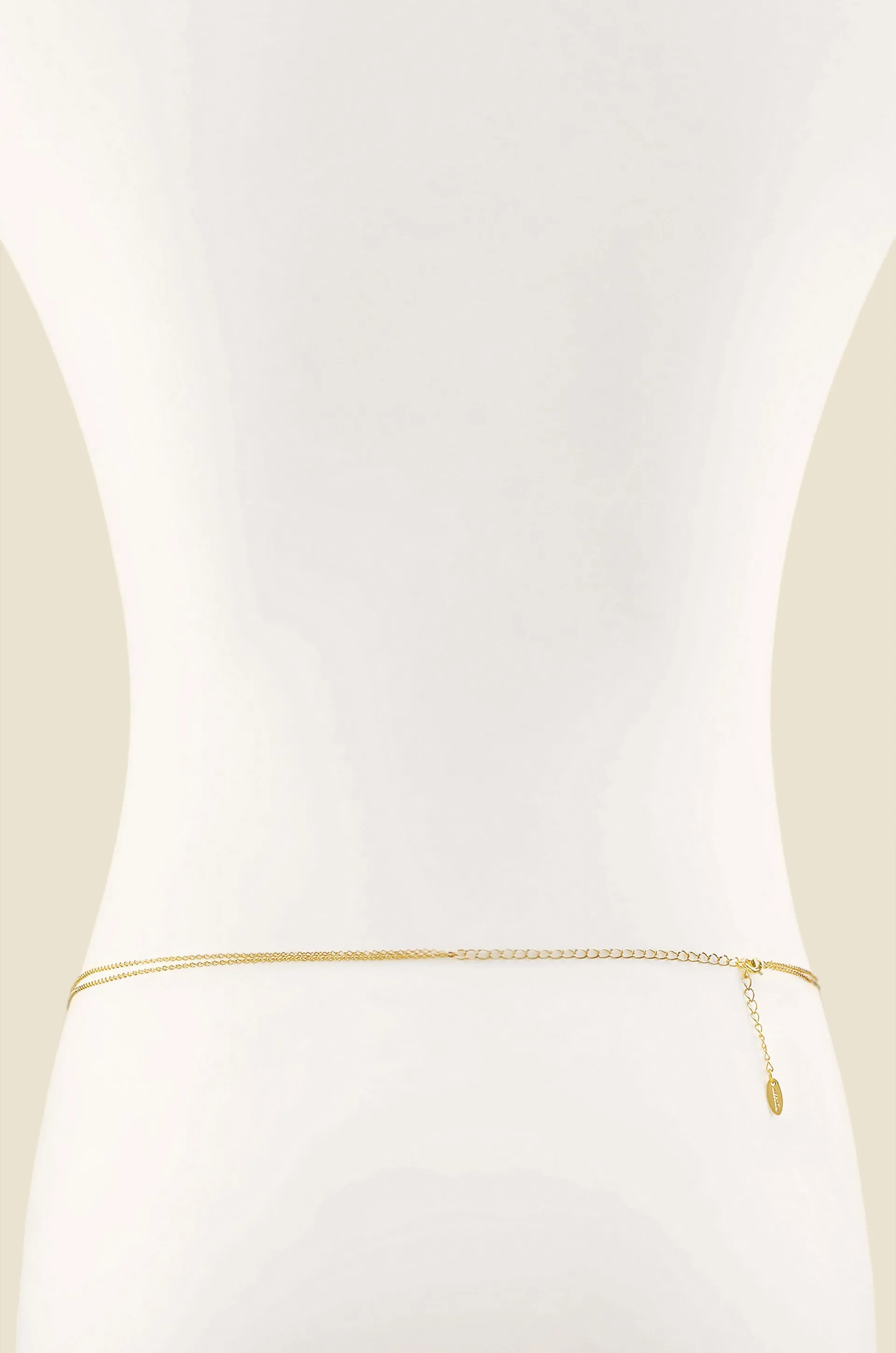 Crystal Dotted Delicate Strands Body Chain