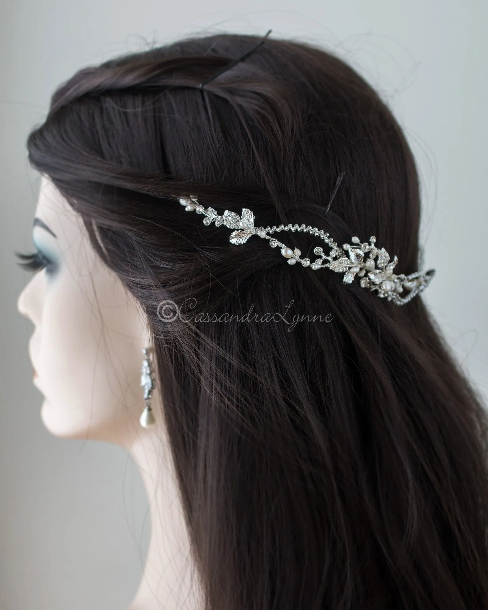 Delicate Beaded Pearl Headband