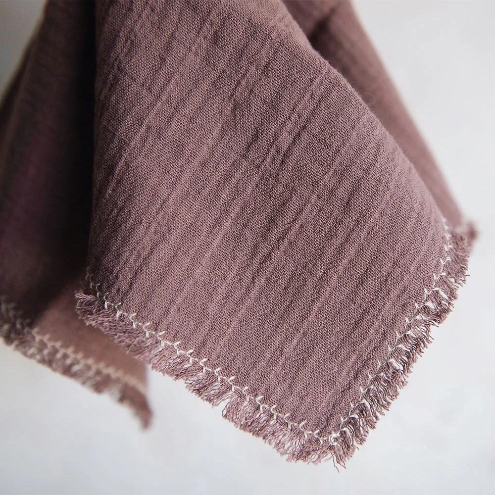 Delicate Branch Napkin Set - Plum