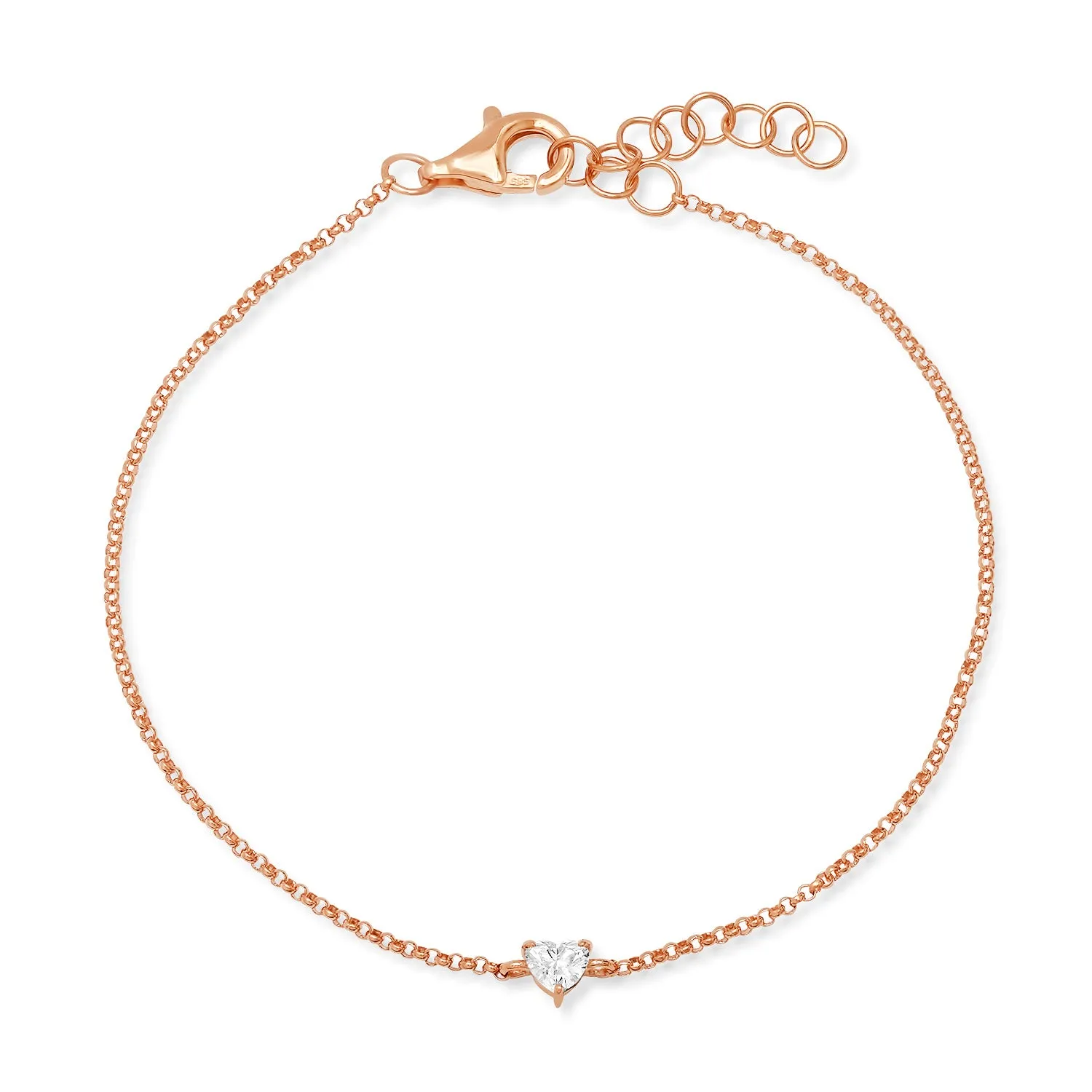 Delicate Diamond Solo Shape Bracelet