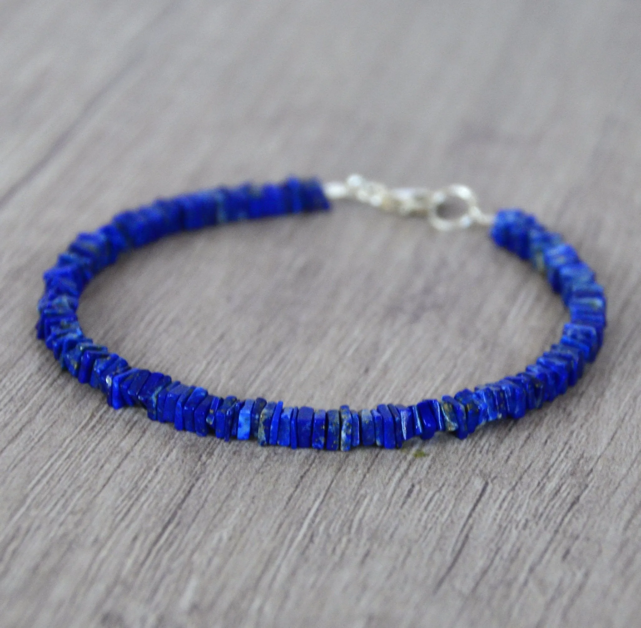 Delicate Lapis Bracelet