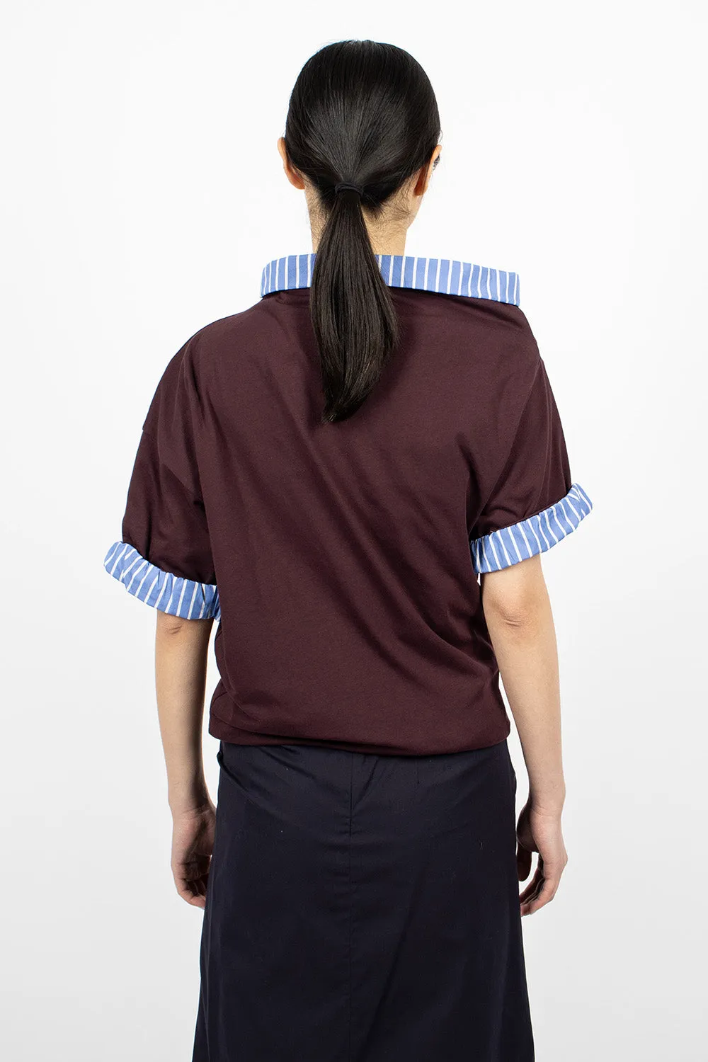 Double Layered T-Shirt Wine