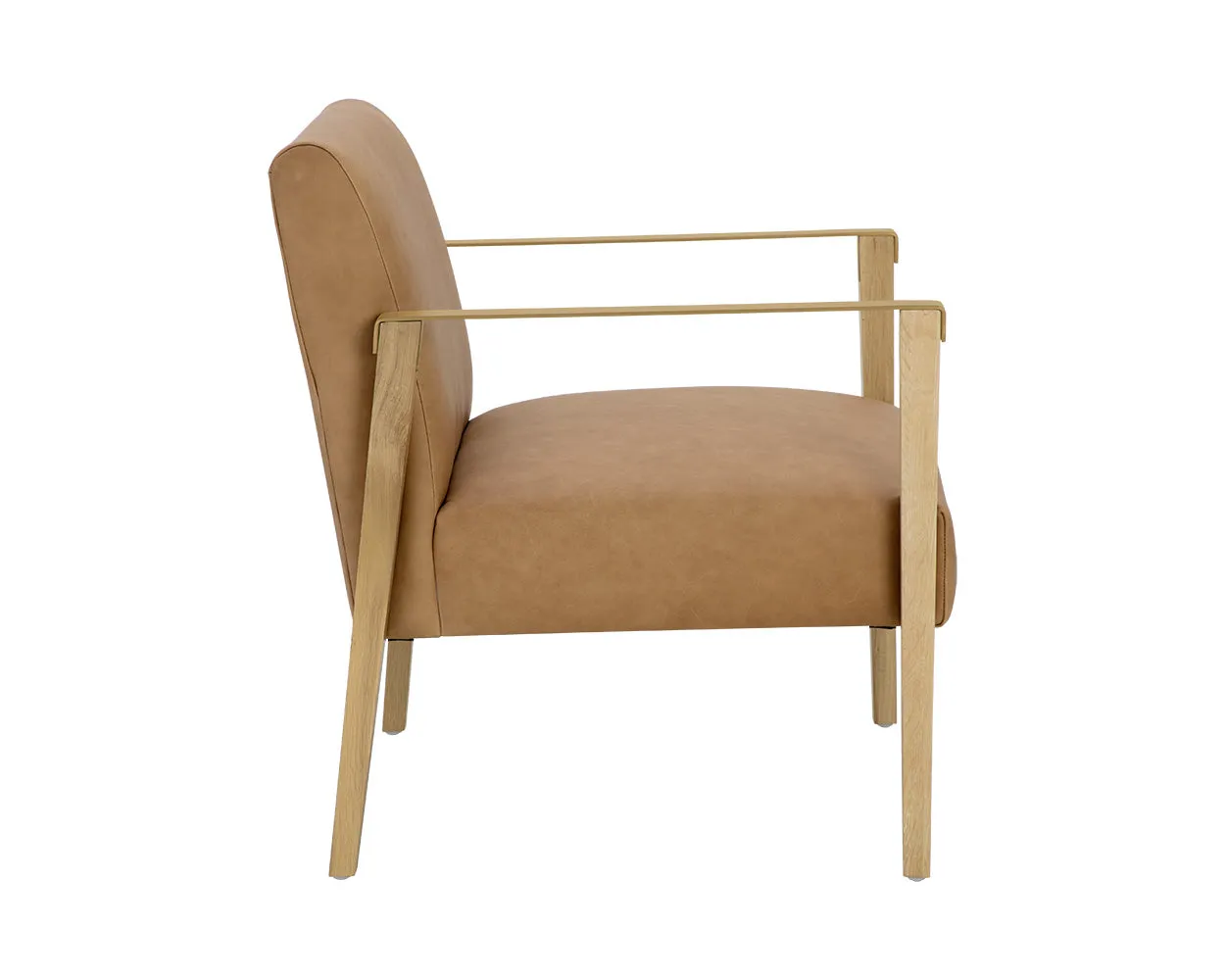 Earl Lounge Chair - Rustic Oak