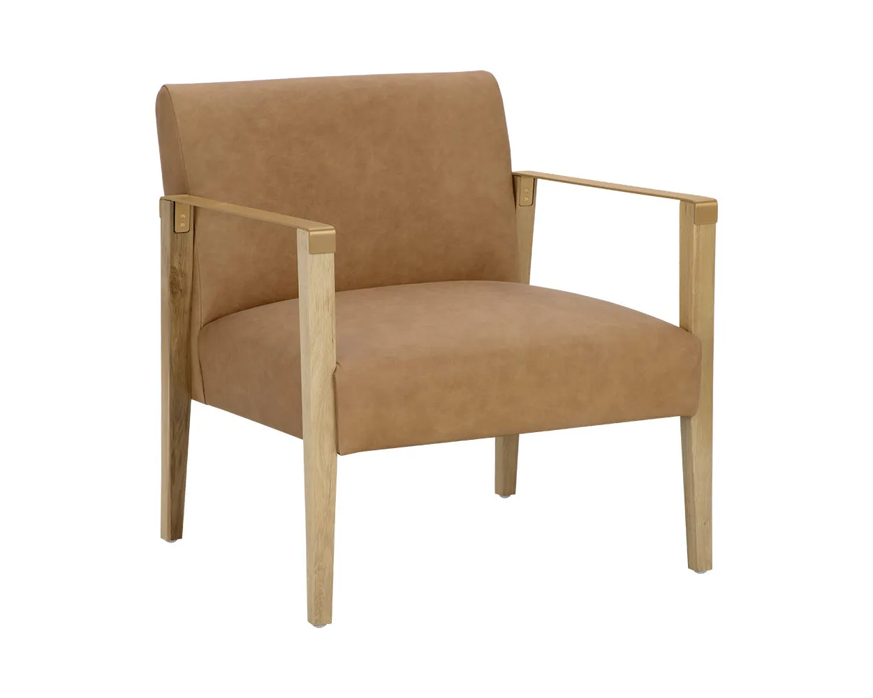 Earl Lounge Chair - Rustic Oak