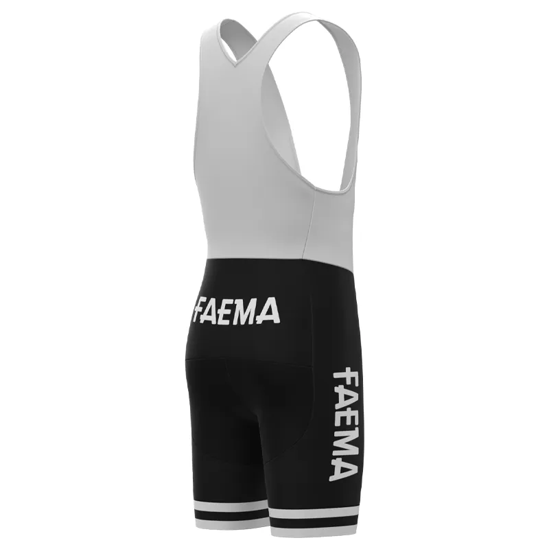 FAEMA BLACK Retro Bib Shorts