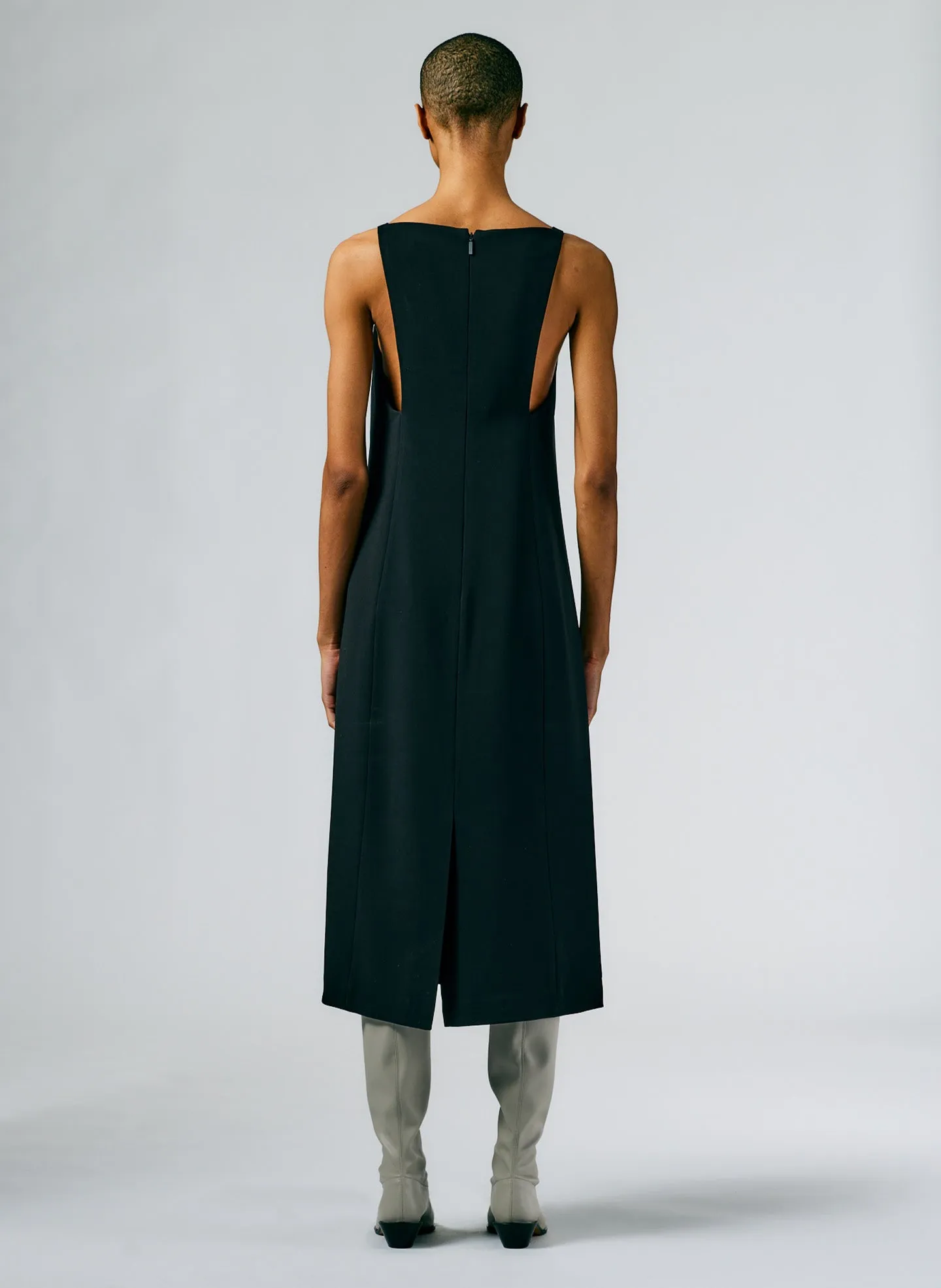 Fluid Drape Squiggly Dress