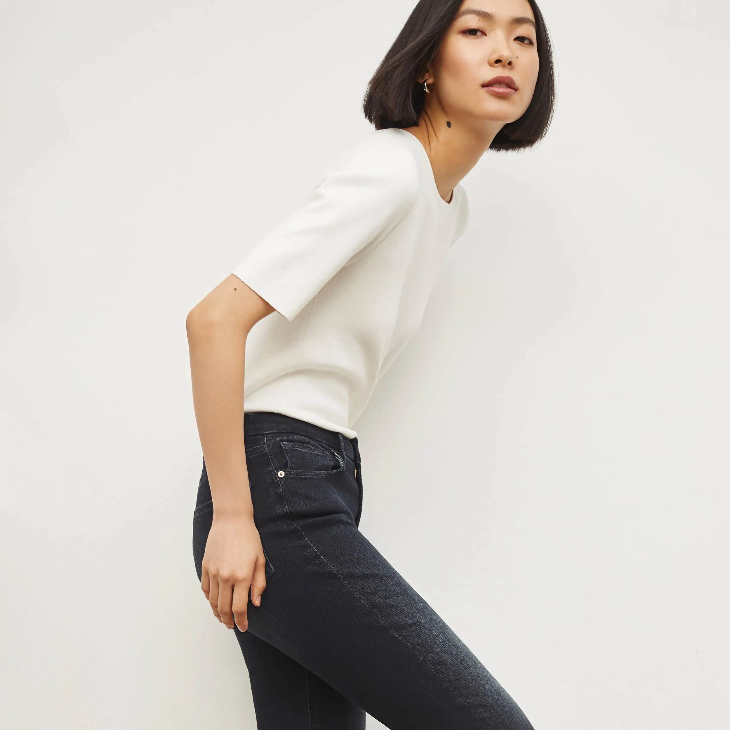 Frame Denim Le Crop Slim Bootcut Raw Edge Jean :: Marcella