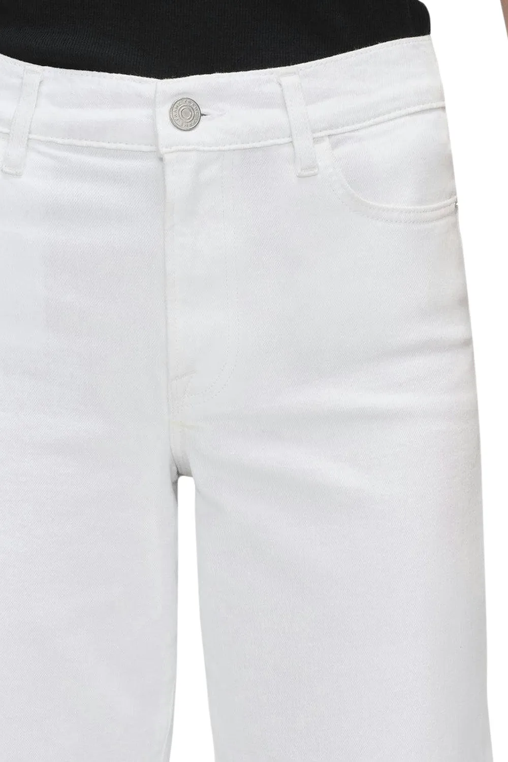 Frame Denim Le Slim Palazzo in White