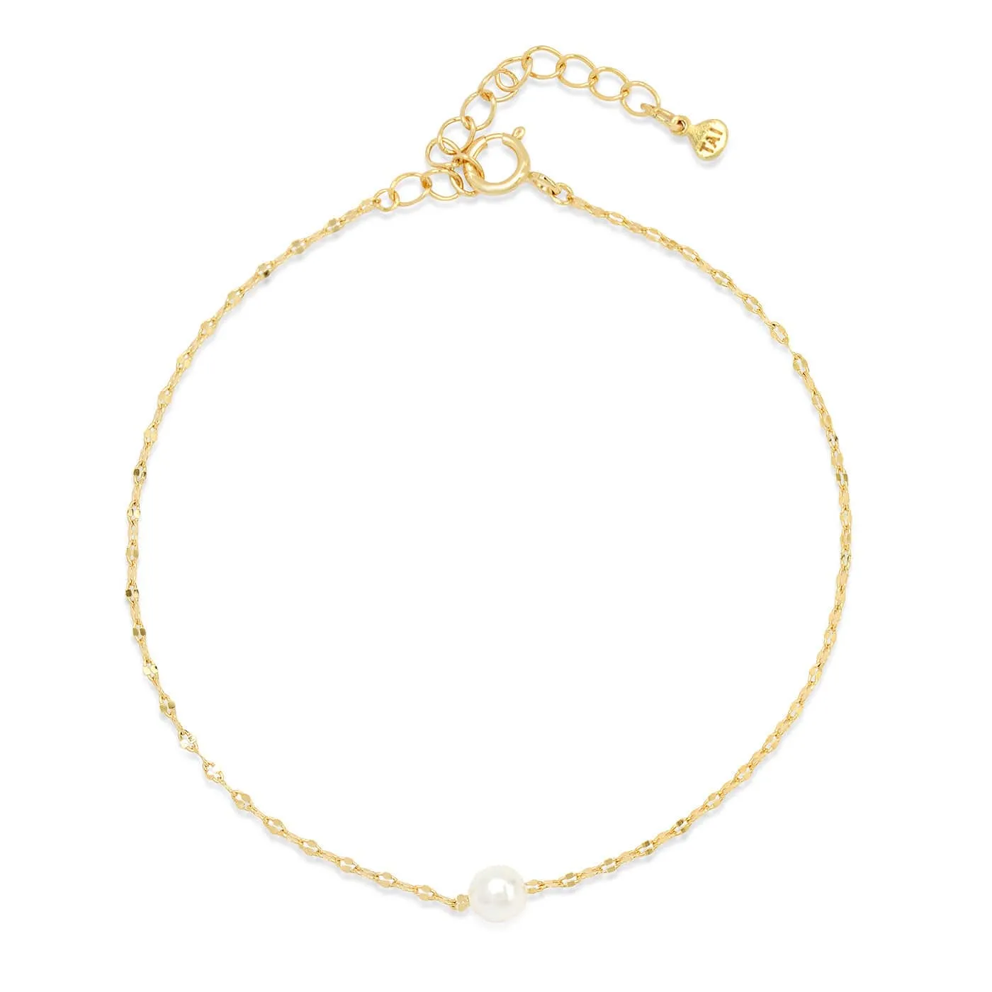 Freshwater Pearl Delicate Chain Bracelet