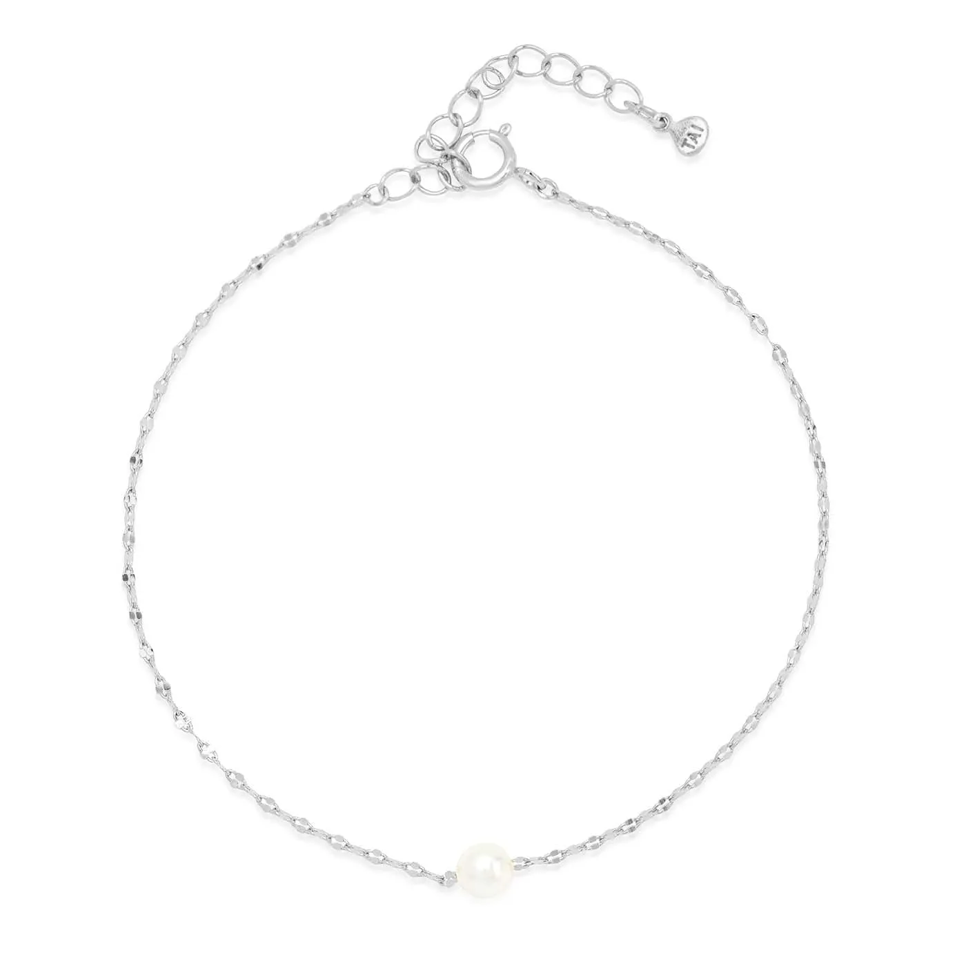 Freshwater Pearl Delicate Chain Bracelet