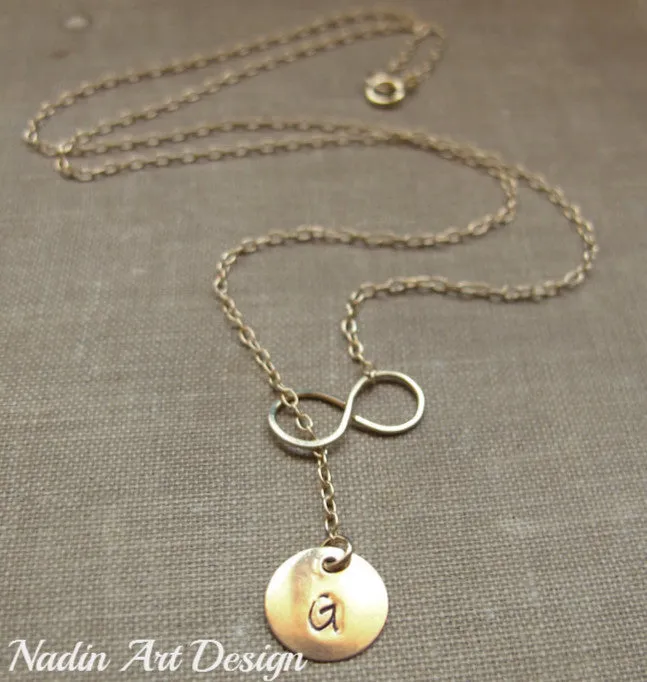 Gold Layered Necklace with Initial Charm