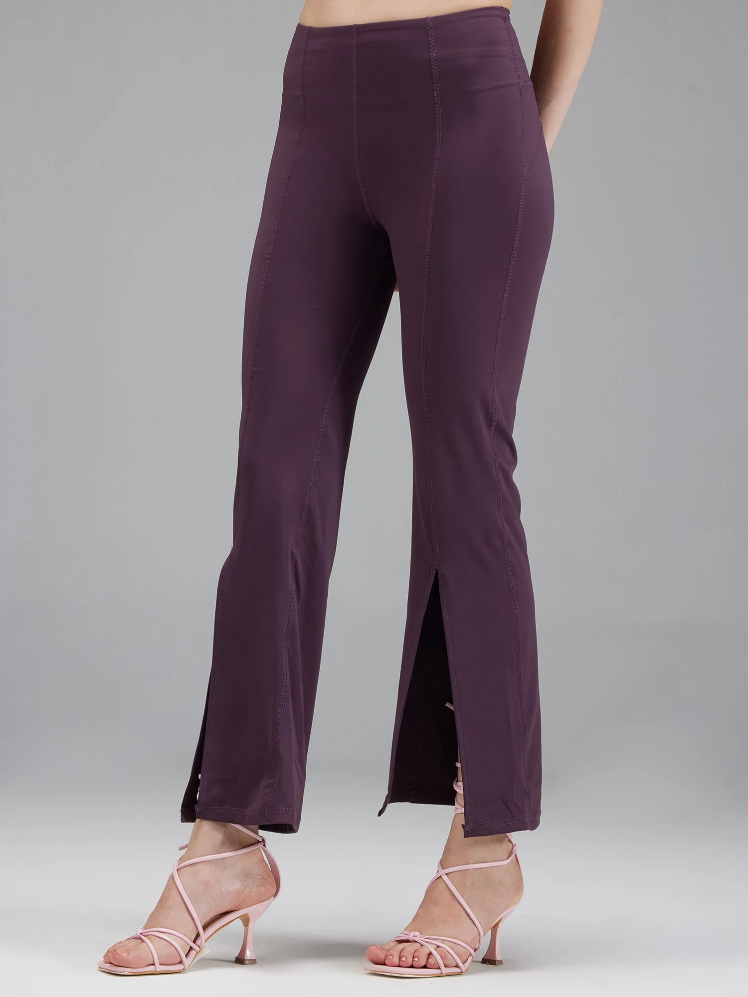 Grape Retro Flare Pants