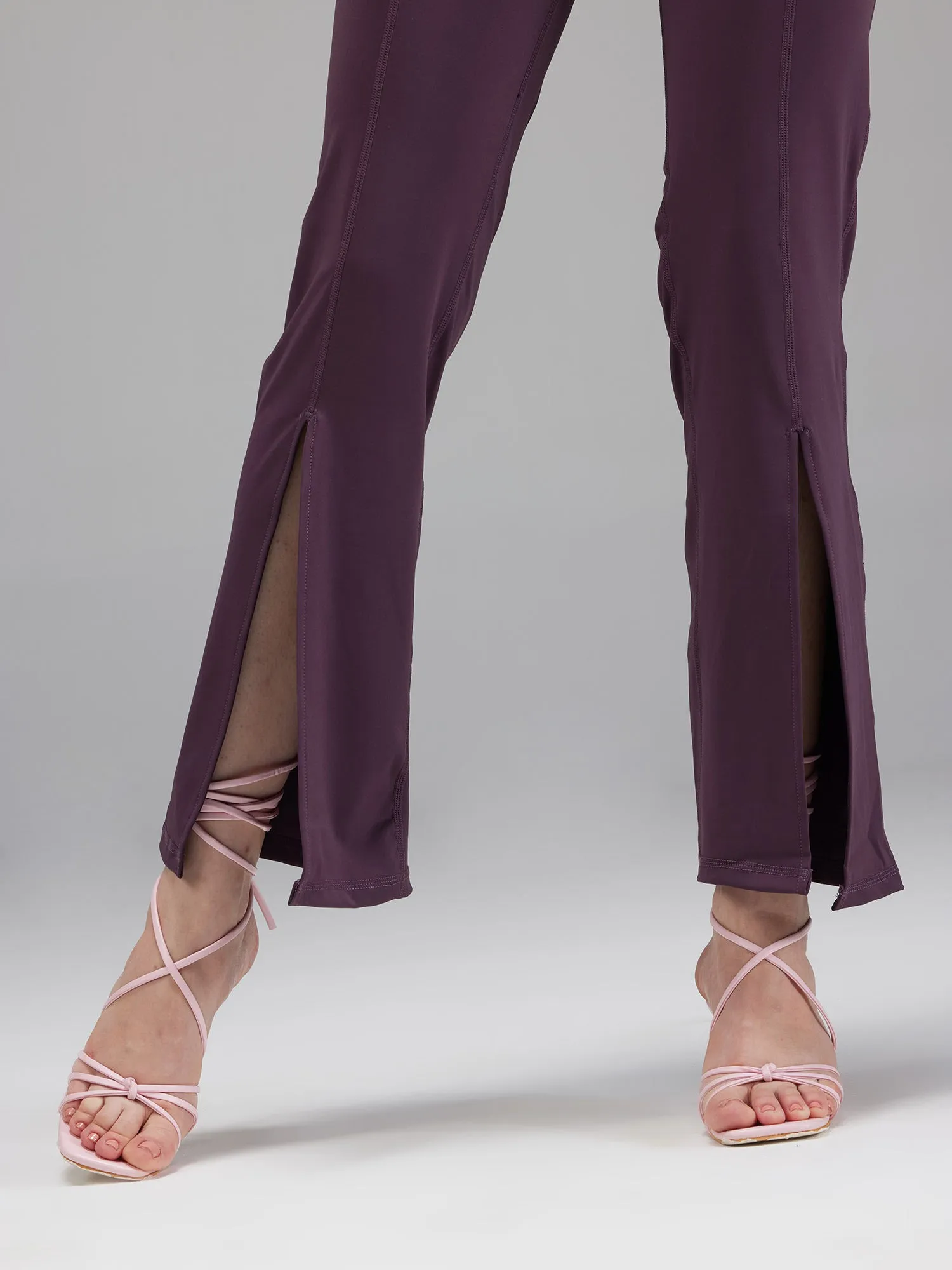 Grape Retro Flare Pants