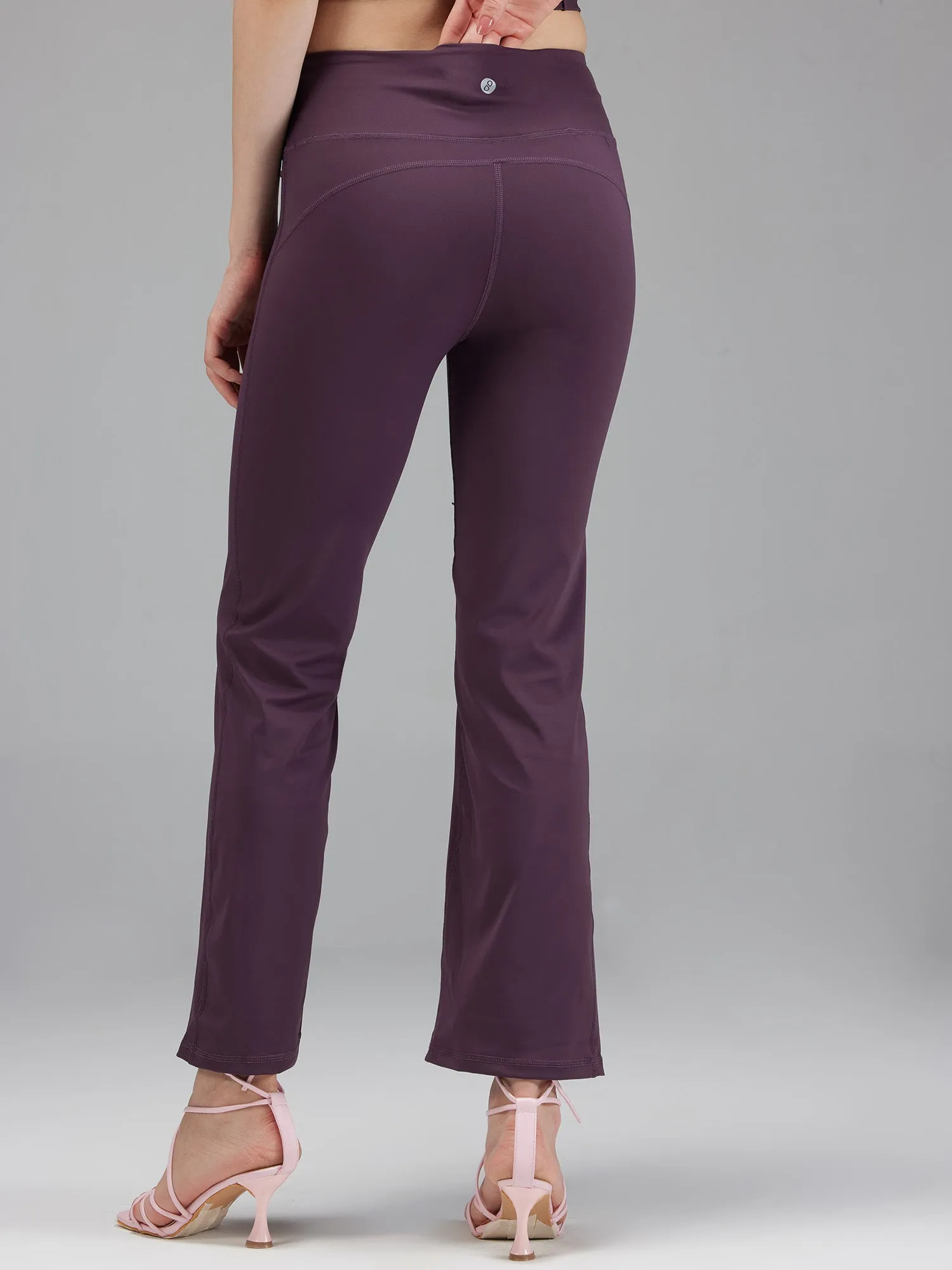 Grape Retro Flare Pants