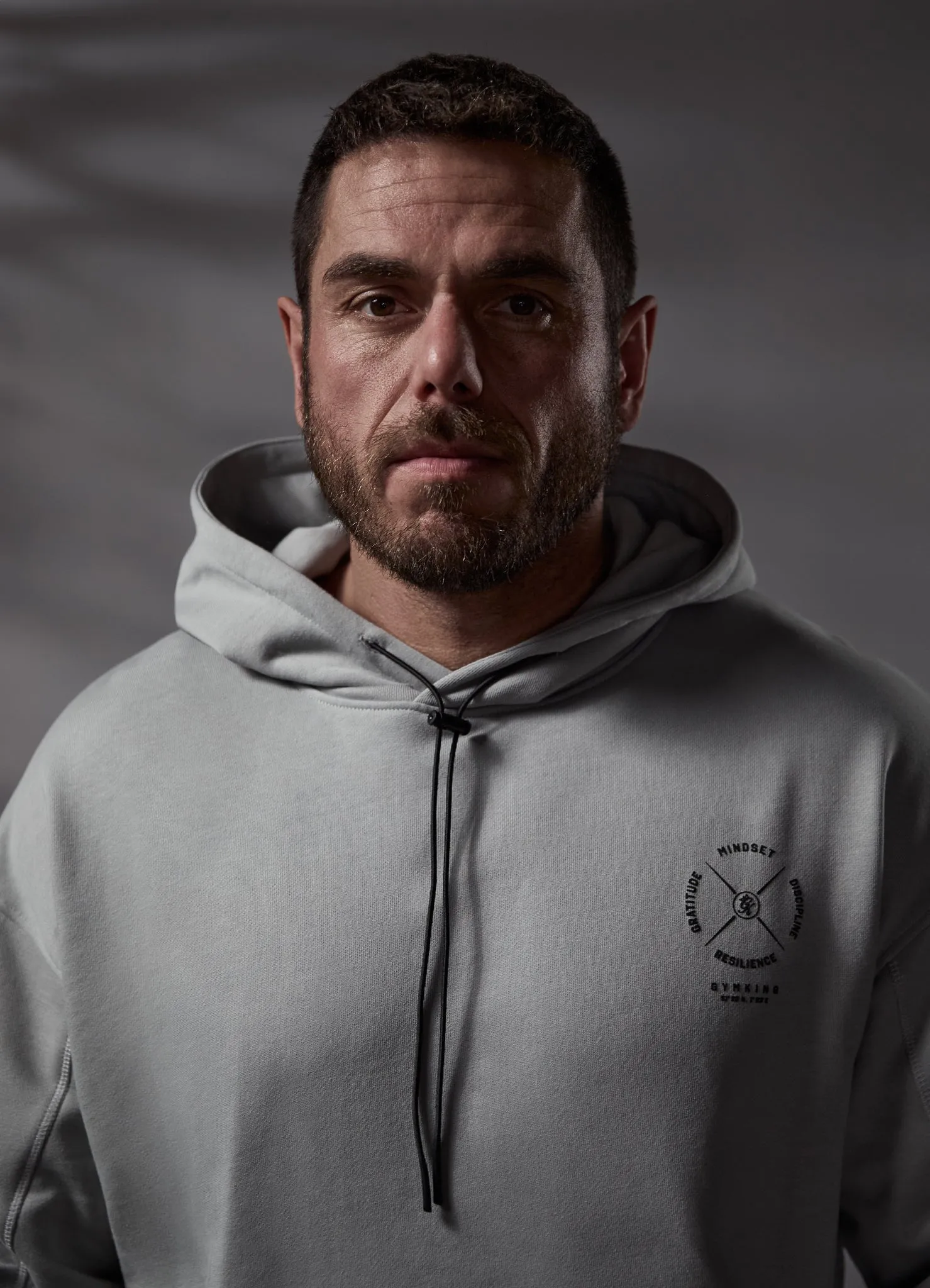 Gym King Compass Hood - Urban Grey