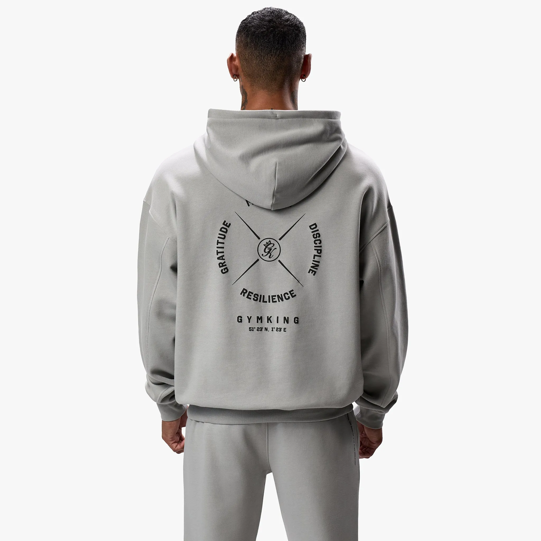 Gym King Compass Hood - Urban Grey